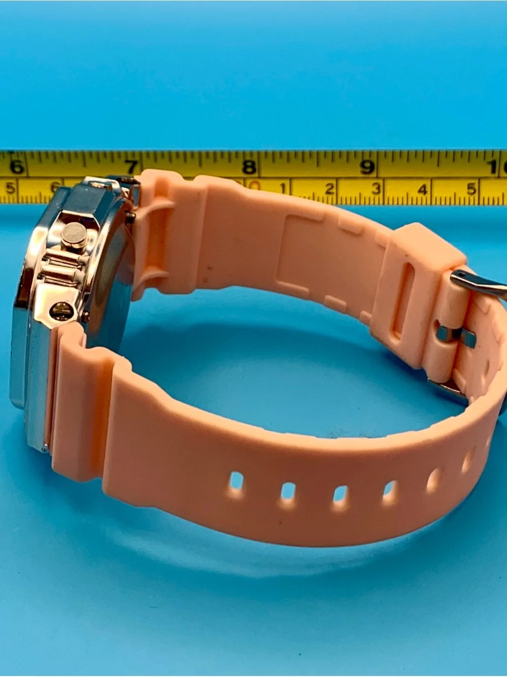 Unisex Digital Wristwatch Chrono Day Date Backlight Alarm Silicone Band Working